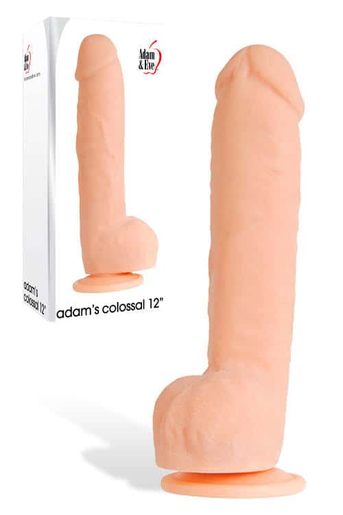 Adam and Eve 12" Realistic Colossal Dildo with Suction Cup Base Adam and Eve 12" Realistic Colossal Dildo with Suction Cup Base