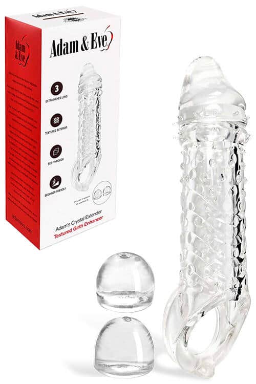 Adam and Eve Adams Crystal 9" Penis Extension with Ball Strap Adam and Eve Adams Crystal 9" Penis Extension with Ball Strap