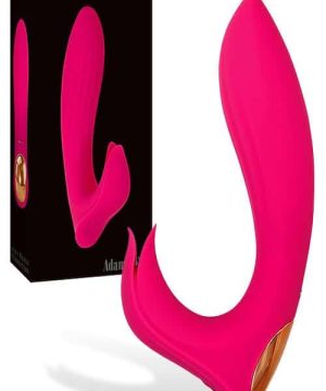 Adam and Eve Bliss 7" Rabbit Vibrator with Flower Petal Clitoral Teaser
