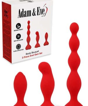 Adam and Eve Booty Bouquet 3 Piece Rose Anal Training Kit