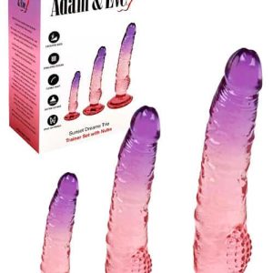 Adam and Eve Dreams 3 Piece Textured Dildo Set