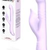 Adam and Eve Eve's Throbber Pulsating 10" Rabbit Vibrator with Come Hither Motion