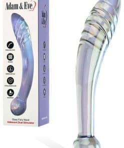 Adam and Eve Fairy Wand 8.75" Ridged Glass Dildo