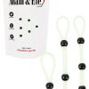 Adam and Eve Glow In The Dark Adjustable Lasso Cock Ring 3 Piece Set