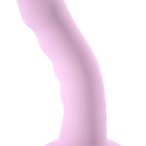 Adam and Eve Heart Throbber G Spot 7" Silicone Vibrating Dildo with Suction Cup Base