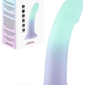Adam and Eve Ombre Curve 6.75" Silicone Dildo
