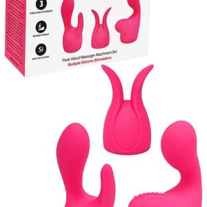 Adam and Eve Peak Wand Vibrating Massager 3 Piece Attachment Set