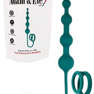 Adam and Eve Plug In Play 12" Dual Band & Anal Bead Enhancer