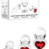 Adam and Eve Red Heart Glass Butt Plug Anal Training Kit Adam and Eve Red Heart Glass Butt Plug Anal Training Kit