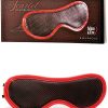 Adam and Eve Satin Lined Vegan Leather Blindfold