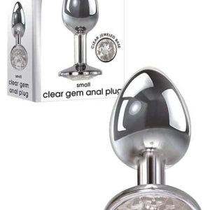 Adam and Eve Small 2.8" Clear Gem Base Butt Plug