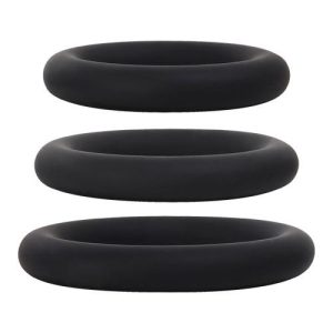 Adam and Eve Stamina 3 Piece Silicone Cock Ring Set