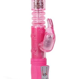 Adam and Eve Thrusting & Rotating Beaded 9.75" Rabbit Vibrator