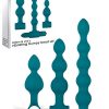 Adam and Eve Vibrating Bumpy Anal Bead Set (4 Pce)