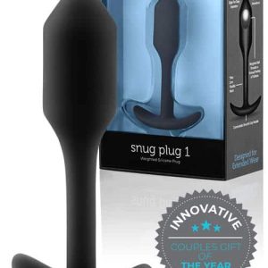 B-Vibe Weighted Silicone 3.4" Snug Butt Plug 1 (55g)
