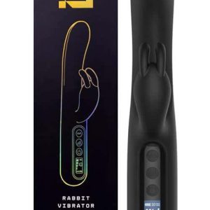BLACQ 9" Digital Rabbit Vibrator with Clitoral Teaser