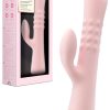 Blush Jaymie 9.25" Expanding Silicone Rabbit Vibrator
