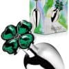 Booty Sparks Lucky Clover 2.6" Metal Butt Plug | Small