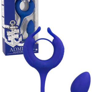 Calexotics Admiral Plug & Play Vibrating Weighted Cock Ring plus Clitoral Teaser