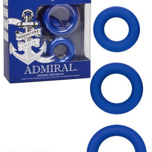 Calexotics Admiral Universal Silicone Cock Ring Set (3 pce)