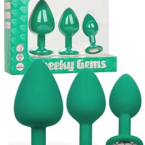 Calexotics Cheeky Gems Silicone Anal Training Kit (3 pce)