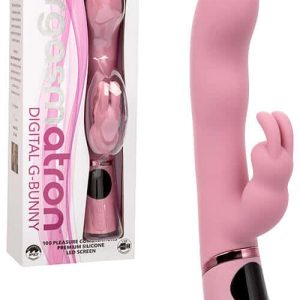 Calexotics Digital G Bunny 8.75" Silicone Rabbit Vibrator with Digital Display & Clitoral Teaser