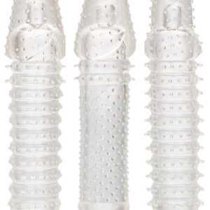 Calexotics Dual Textured Penis Extensions (3 Pce Kit)