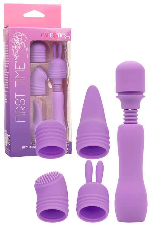 Calexotics First Time 5 Piece Travel Wand Pleasure Kit Calexotics First Time 5 Piece Travel Wand Pleasure Kit
