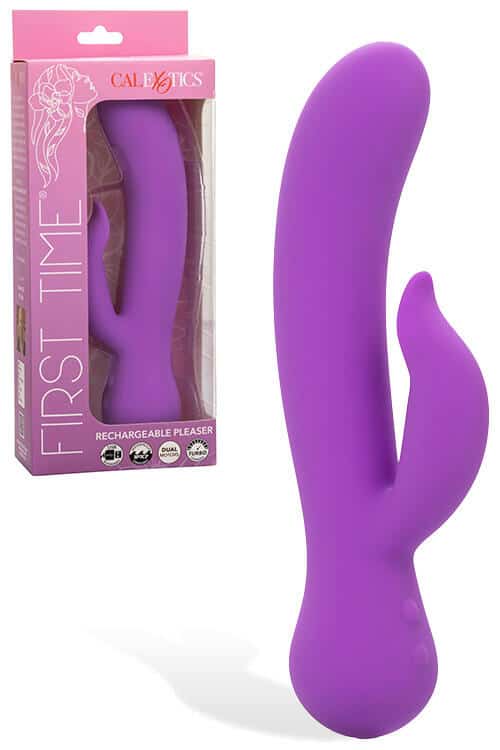 Calexotics First Time Pleaser 8.25" Rabbit Vibrator Calexotics First Time Pleaser 8.25" Rabbit Vibrator