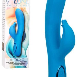Calexotics Flutter G 9" Silicone Rabbit Vibrator with Flicking Clitoral Teaser