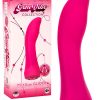 Calexotics Glider 7" Silicone G Spot Vibrator with Gem Shaped Base