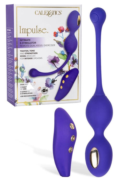 Calexotics Impulse Remote Controlled 4":Electro Stimulation Kegel Exerciser Calexotics Impulse Remote Controlled 4":Electro Stimulation Kegel Exerciser
