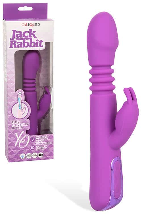 Calexotics Jack Rabbit Elite 9.25" Thrusting Rabbit Vibrator Calexotics Jack Rabbit Elite 9.25" Thrusting Rabbit Vibrator