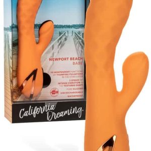 Calexotics Newport Beach Babe 8.5" Thumping Rabbit Vibrator