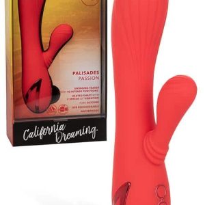 Calexotics Palisades Passion 7.9" Heated Rabbit Vibrator plus Clitoral Teaser