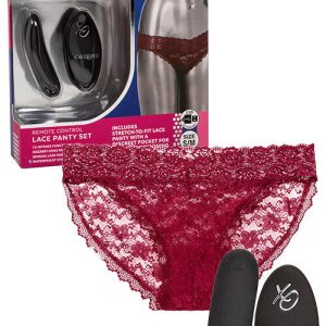 Calexotics Remote Controlled Lace Vibrating Panty Set