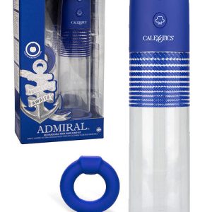 Calexotics Rock Hard Admiral 8" Automatic Penis Pump Kit plus Cock Ring