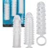 Calexotics Textured Penis Extension Sleeve Set (3 pce) Calexotics Textured Penis Extension Sleeve Set (3 pce)