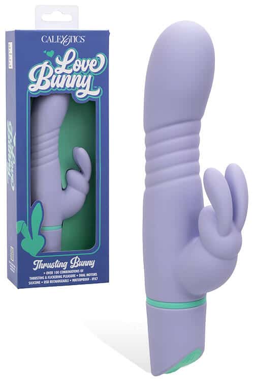 Calexotics Thrusting Bunny 7.5" Thrusting Rabbit Vibrator Calexotics Thrusting Bunny 7.5" Thrusting Rabbit Vibrator