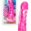 Calexotics Twisted Ribbed Probe 5.5" Marbled Silicone Dildo