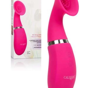 Calexotics Vibrating 6.75" Silicone Clitoral Pump