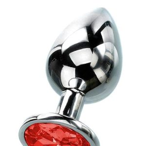 Curious Candy January 2.7" Garnet Birthstone Butt Plug with Jewel