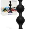 Doc Johnson 4" Wearable Silicone Anal Beads with Jewelled Base