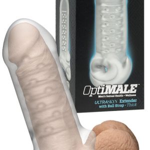 Doc Johnson Thick 6" Textured Penis Extension with Ball Strap