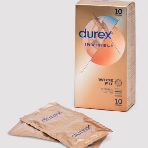 Durex Invisible Wide Fit Condoms (10 Pack)