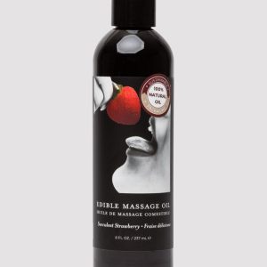 Earthly Body Strawberry Edible Massage Oil 236ml