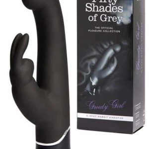 Fifty Shades Greedy Girl 9.5" Rechargeable G Spot Rabbit Vibrator