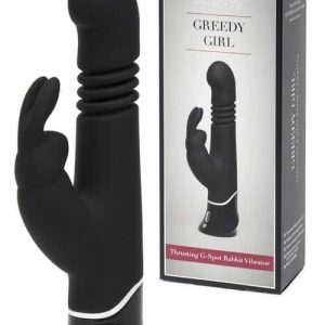 Fifty Shades Greedy Girl Thrusting 9" Rabbit Vibrator