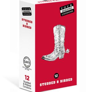 Four Seasons Studded & Ribbed Condoms (12 pack)