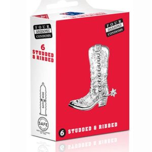 Four Seasons Studs & Ribs Condoms (6 Pack)